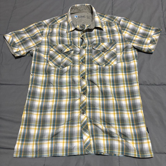 Kuhl Other - Kuhl Ion X Men's Pearl Sanp Plaid Short Sleeve Western Outdoor button‎ Shirt - S